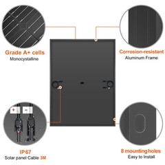 Dokio 400W 1200W Rigidity High Power Big Solar Panel PV moudle for Roof Garden