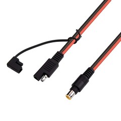 14AWG 6FT DC 8mm Male to SAE Connector Adapter for Efficient Solar Charging