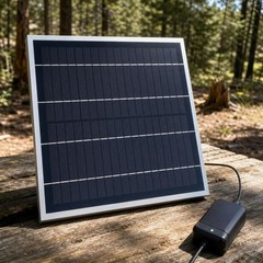 Monocrystalline Solar 20W Panel | 18V Outdoor Power for Charging Devices