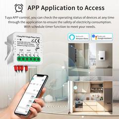 Tuya Smart Wifi Solar Power Energy Meter 80A with Clamp Bidirectional App Monito