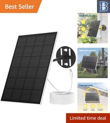 Outdoor Solar Panel for Bird Feeder with Type-C Charging – Waterproof Design