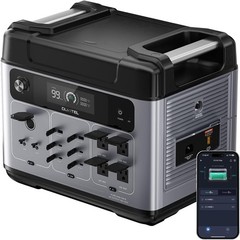 OUKITEL Power Station 2400W/ 2048Wh Solar Generator Fast Charging for Emergencie