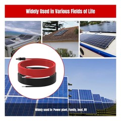 20Ft 10AWG Solar Panel Extension Cable, 10 AWG Solar Extension Cable 10 Gauge…