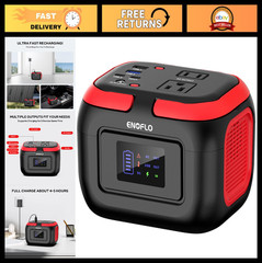 Portable Power Station 97.68Wh Solar Generator | Lithium Battery, 110V AC, USB Q