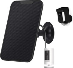 Solar Panel Compatible with Ring, 6W for Stick Up Cam, for Stick Up Cam Pro