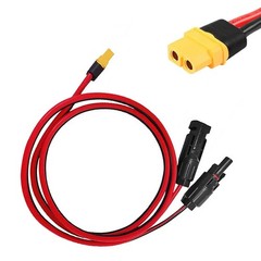 12 AWG XT60 Female to Solar Connector Solar Panel Extension Charging Cable USA