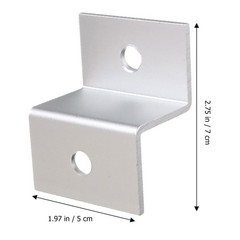 4Pcs Solar Panel Roof Mount Aluminum Z-Brackets Silver Lightweight Durable Stand