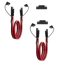 SAE 10AWG Extension Cable 1FT for Solar Panel RV Battery Automotive Marine,2 PCS