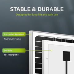 Efficient 10W Monocrystalline Solar Panel – Weather-Resistant Power for Fences