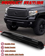 Hood Molding Compatible with 2014-2021 Toyota Tundra Hood Scoop Gloss Black F…