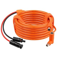 Solar Connector to DC 8mm Extension Cable 30FT, 14/12AWG Heavy Duty 30 FT