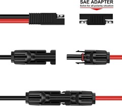 Heavy Duty 10AWG Solar Panel Connector Cable 20ft