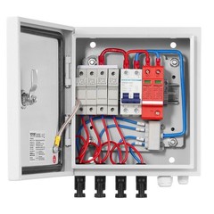 4-String 15A Solar PV Combiner Box&Steel Case IP65&Weatherproof Design