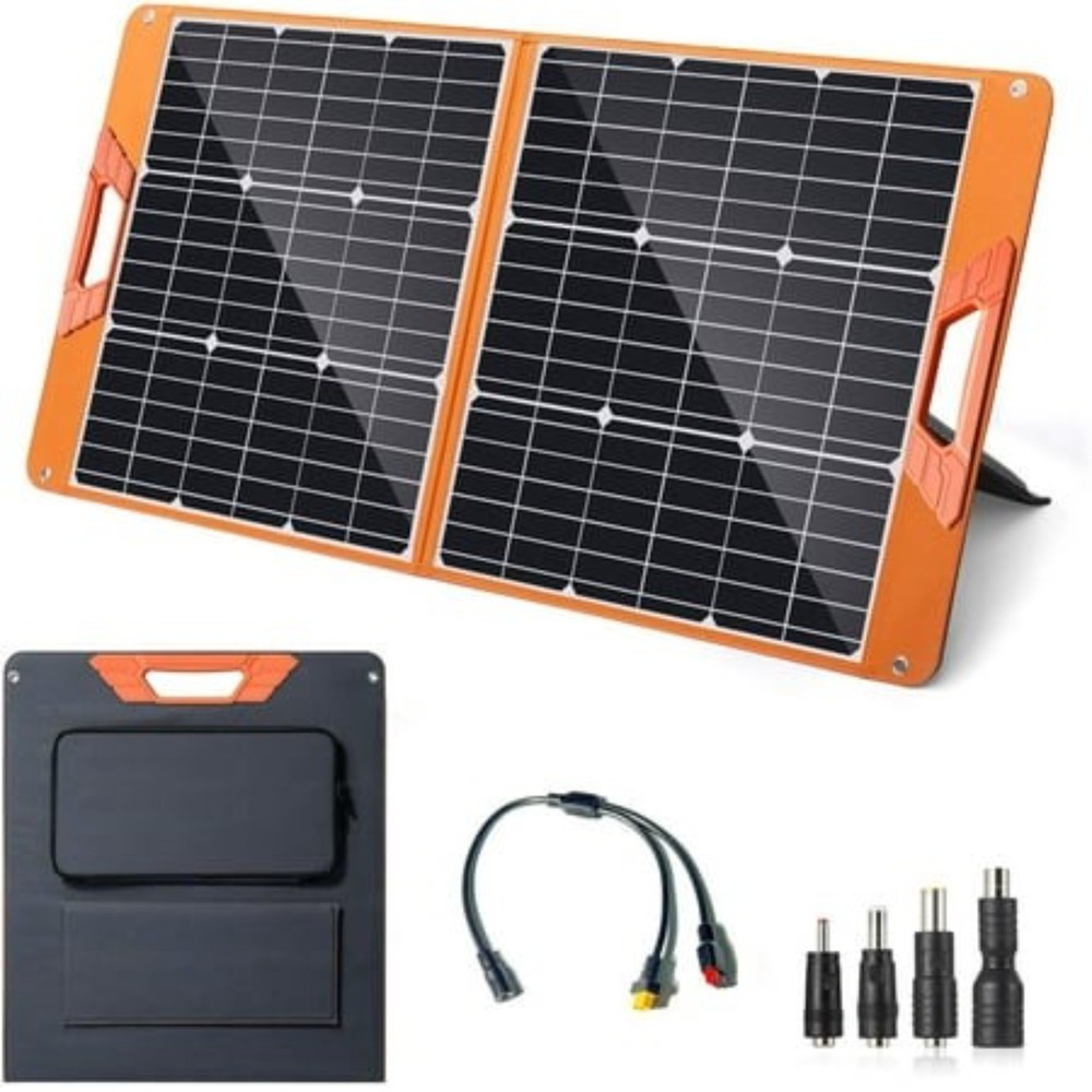 SOLUPUP 100 Watt Portable Solar Panel for Power Station with 5V USB 18V DC