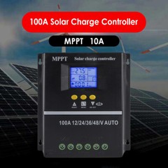 100A Solar Panel Kit Regulator For Auto Focus Tracking Charge Controller 12/24V