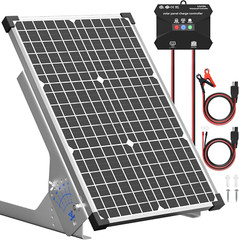 30W Solar Panel Kit, 12V Solar Battery Trickle Charger Maintainer + 10A MPPT Cha
