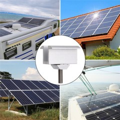 4Pcs Framed Solar Panel Roof Mounting Rail Brackets Holder Mid Clamp Fixing Kit