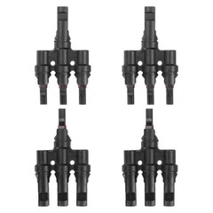 Two Pair of T-Shaped Branch 1 to 3 Connector