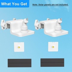 Universal Solar Panel Gutter Mount 360° Adjustable for Maximum Sunlight Exposure