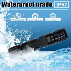 24 PCS Solar Connectors Male & Female Panel Cable Connectors with 2Pcs Spanne…