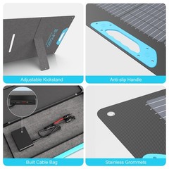E-POWO Solar Panel Portable 110W 220W for Bluetti Elite 100 V2 Power Station