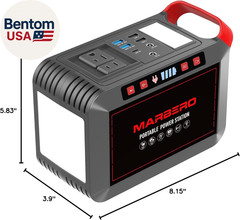Portable Power Station 300W 237Wh Camping Solar Generator Backup Lithium Batter
