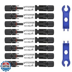 Usngsny 16 PCS Solar Panel Connectors, Male/Female IP67 Waterproof 1000V 30A