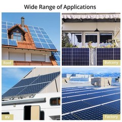 Anbte 10 PCS Solar Panel Clamps for Standard Unistrut, 40 mm, Black | 6 x T-S…
