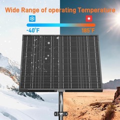 12V Gate Opener Solar Panel：20W Solar Panels Kit Electric Fence