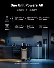 Anker SOLIX F3800 Portable Power Station 3840Wh LiFePO4 Solar Generator 6000W