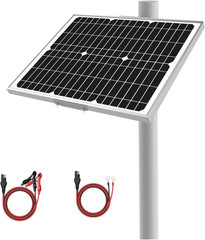 12V 20W Solar Battery Trickle Charger & Maintainer – Waterproof 20 Watt Solar Pa