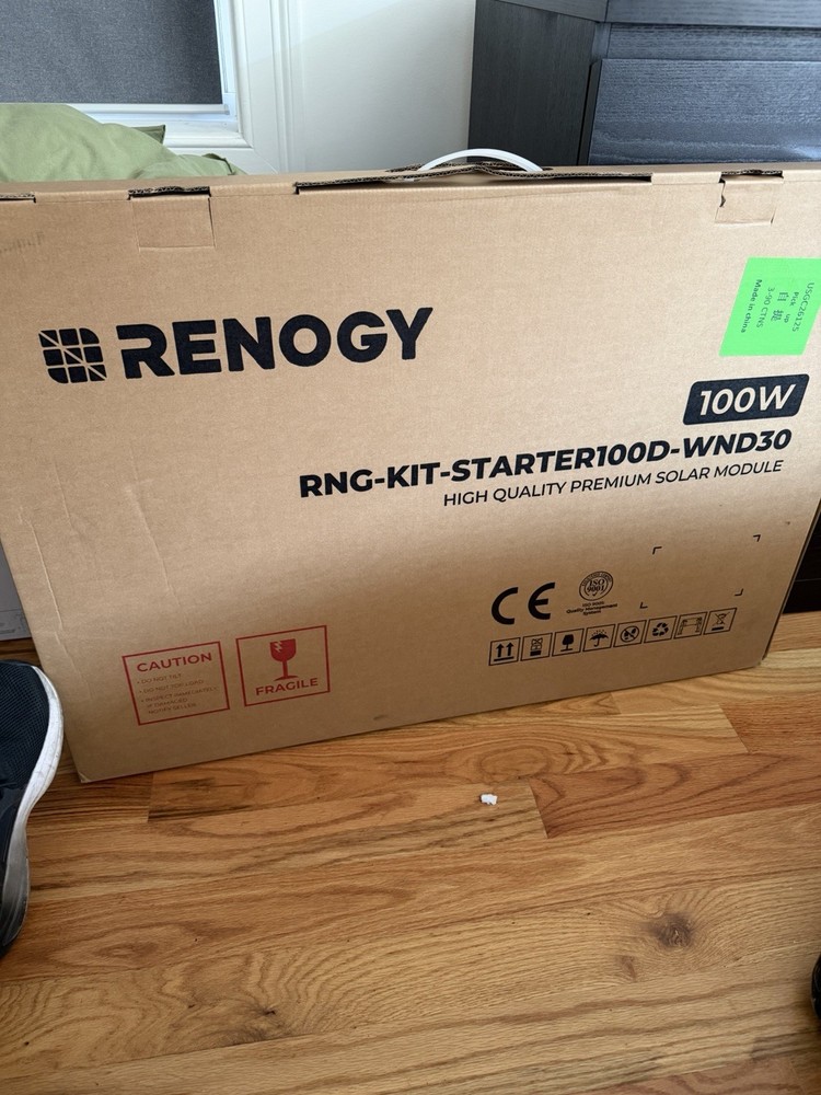 Renogy 100W Monocrystalline Off-Grid RV Solar Panel Starter Kit RSP100DC