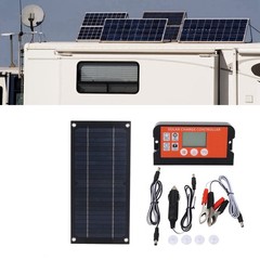 15W Monocrystalline Solar Panel Kit 18V 600W Power MPPT Controller For 12V RV