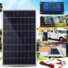 Solar Panel 10W 12V Polycrystalline IP65 Portable 30A Solar Controller4166