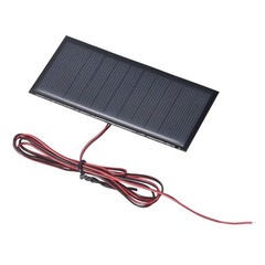 5V 0.55W 100mA Mini Solar Panels with Cable, 95 x 45mm