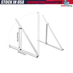 41”/45” Solar Panel RV Tilt Mount Brackets Roof Flat Surface Adjustable Frame US