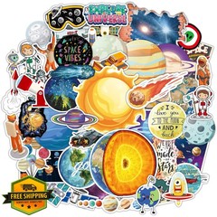 YAMIOW 65pcs Space Solar System Stickers