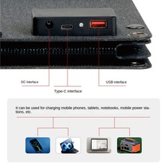 LS 900W Foldable Solar Panel Charger Portable Monocrystalline USB Type-C