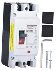 125 Amp DC Circuit Breaker, Battery Disconnect Switch for Power Station 125a