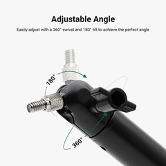 Universal Solar Panel Wall Mount for Ring & Arlo – Adjustable & Durable Black