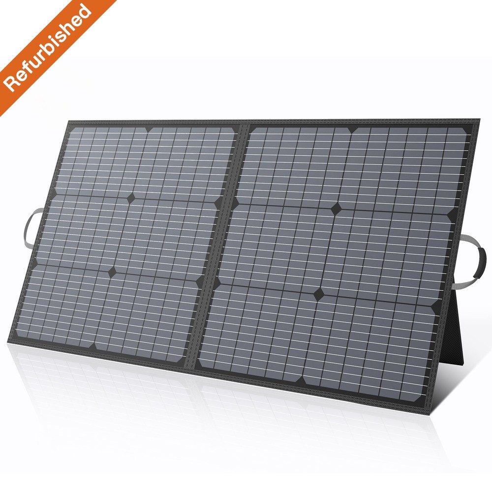 MHPOWOS Foldable Solar Panel 110w Monocrystalline Solar Panel Kit Refurbished