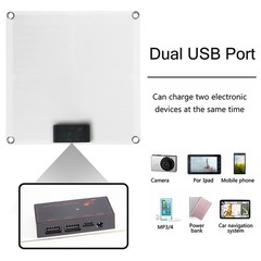 Solar Panel Charger Set, 10 in 1 USB Cable Fast Charging for Cell Phone
