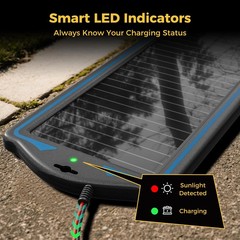 Battery Maintainer Solar Charger 12V Tender Car Trickle Motorcycle Boats Trucks