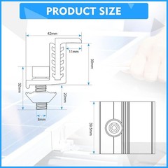 Solar Panel Mounting Z Bracket Kit – 20 Pack