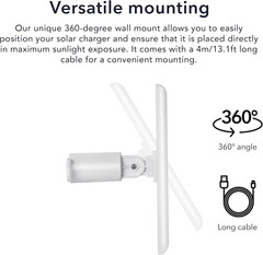 Solar Panel Compatible with Ring Spotlight Cam Plus/Pro/Battery, and Ring Stick