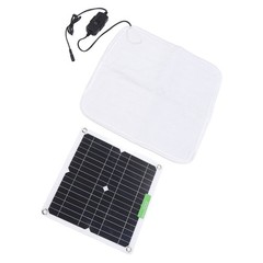 Solar Panel Heating Blanket 12V 50W Rapid Uniform Heating Soft Portable Pet YAQP