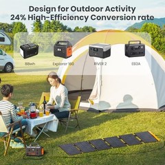 Portable Solar Charger with USB-C/USB-A QC3.0/DC 20 60W Foldable Solar Panel
