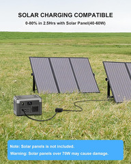 Estacion energia portatil 192wh con salida ac banco bateria musica luz led
