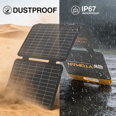 40W Solar Panel Foldable Portable Small Solar Panel Charger with USB-C and USB-A