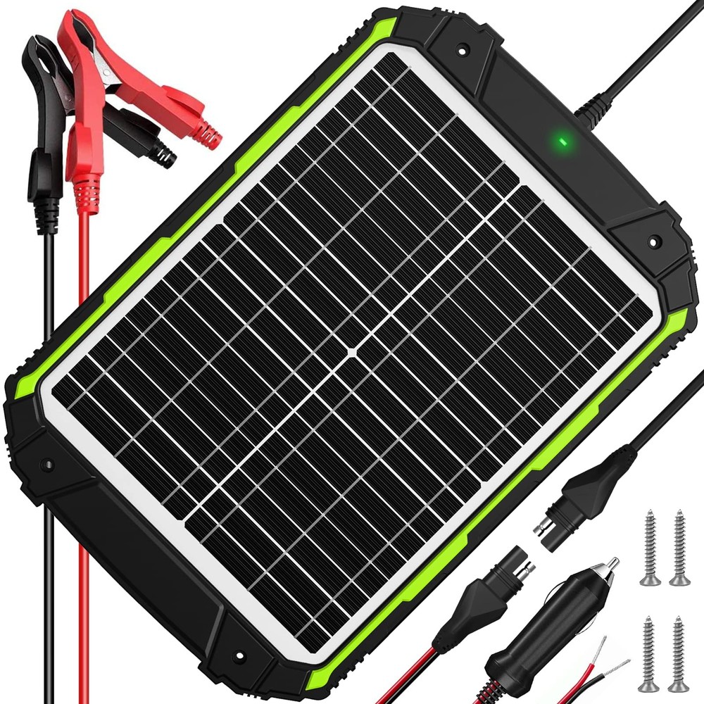 20W 12V Solar Powered Battery Charger & Maintainer – Smart MPPT Controller